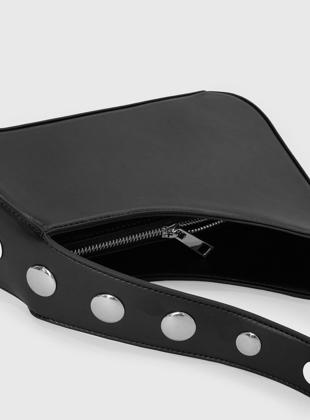 Popular Slanted Shoulder Bag Black